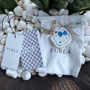 Furla x Hello Kitty 2018 Leather Bag Charm Keychain